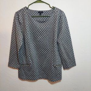 Talbots Polka Dot Sparkly Blouse